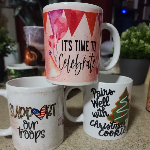 "It's Time to Celebrate" Birthday design - 11 oz. Coffee mug/cup - Picture 6 of 6